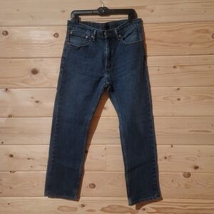 Vintage Levi's 505 Dark Blue Straight Jeans Size 34x32